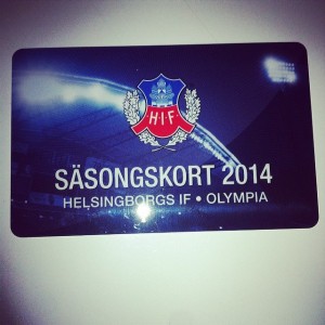 Säsongskortet för 2014 är givetvis införskaffat!
